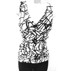 Fiona & Purple – V Neck Cross Front Ruched Blouse Dress